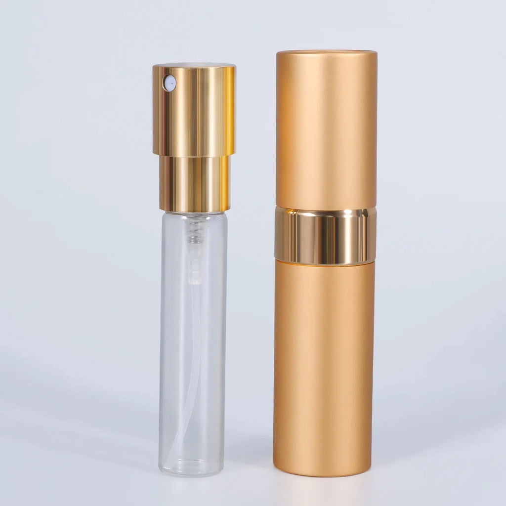 Perfume Refill Bottle 8ml Metal Aluminum Refillable Perfume Bottle Spray Bottle Portable Atomizer Perfume Travel - VibraStore