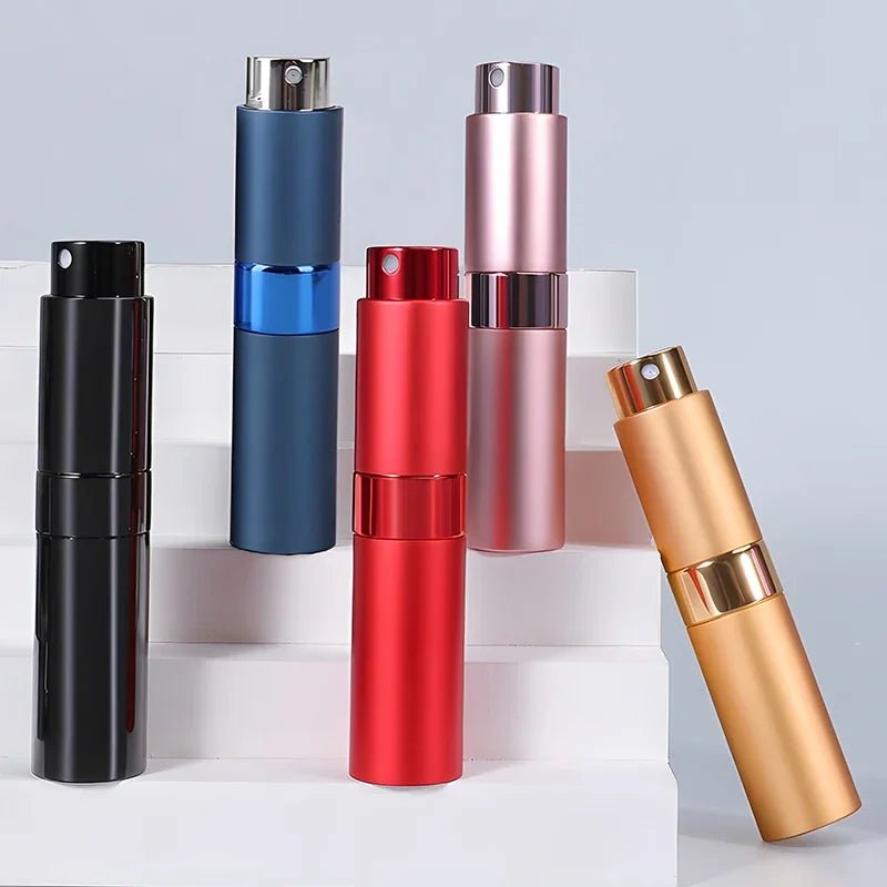 Perfume Refill Bottle 8ml Metal Aluminum Refillable Perfume Bottle Spray Bottle Portable Atomizer Perfume Travel - VibraStore