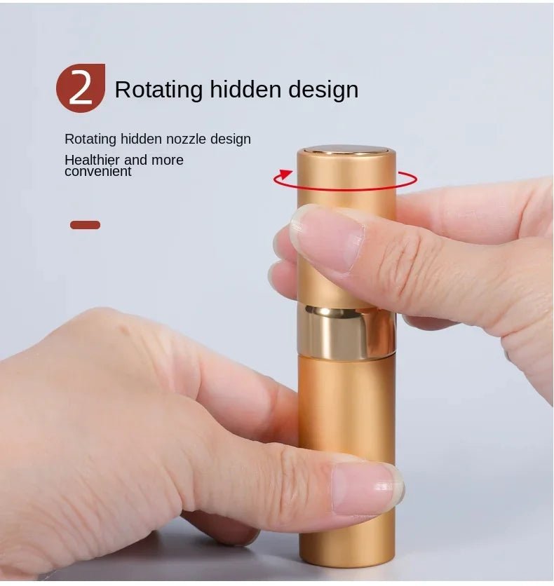 Perfume Refill Bottle 8ml Metal Aluminum Refillable Perfume Bottle Spray Bottle Portable Atomizer Perfume Travel - VibraStore
