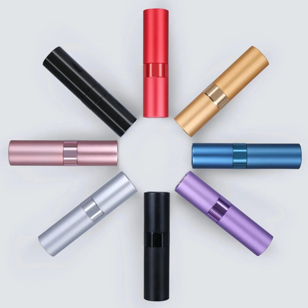 Perfume Refill Bottle 8ml Metal Aluminum Refillable Perfume Bottle Spray Bottle Portable Atomizer Perfume Travel - VibraStore