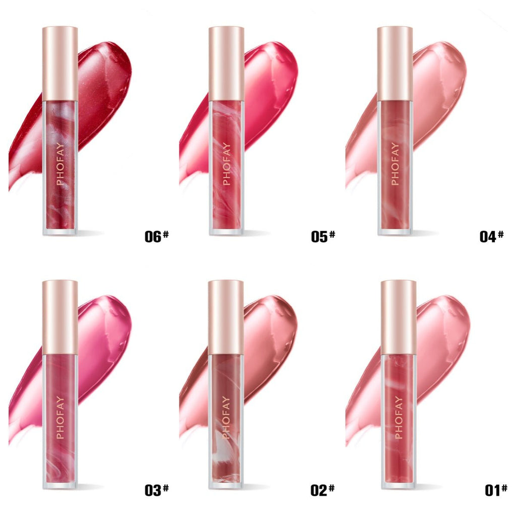 PHOFAY Rose Blooming Hydrating Lip Gloss - VibraStore