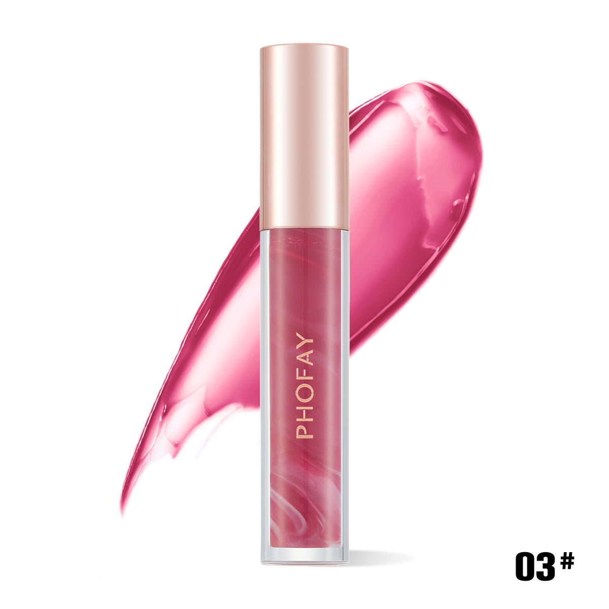 PHOFAY Rose Blooming Hydrating Lip Gloss - VibraStore