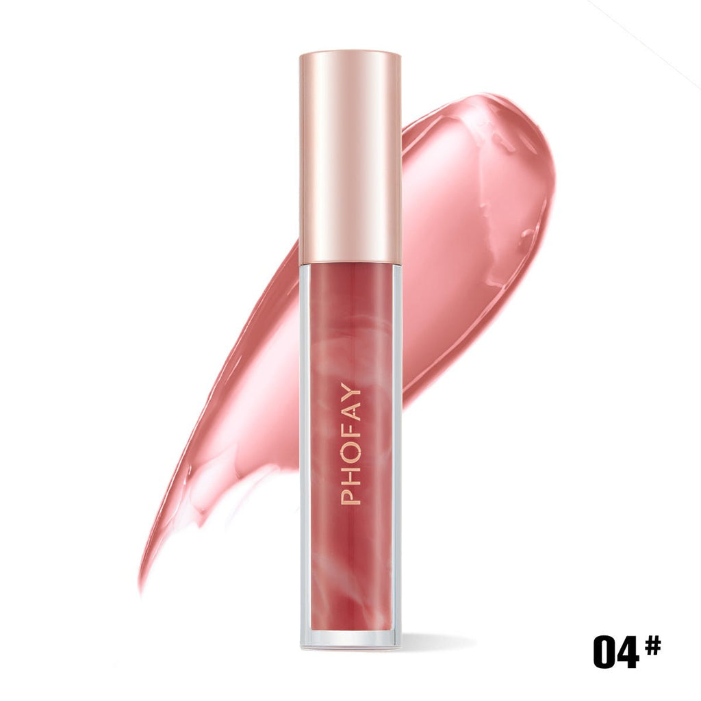 PHOFAY Rose Blooming Hydrating Lip Gloss - VibraStore