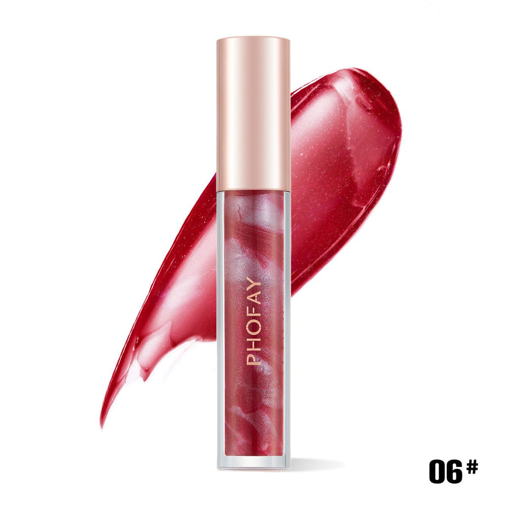 PHOFAY Rose Blooming Hydrating Lip Gloss - VibraStore