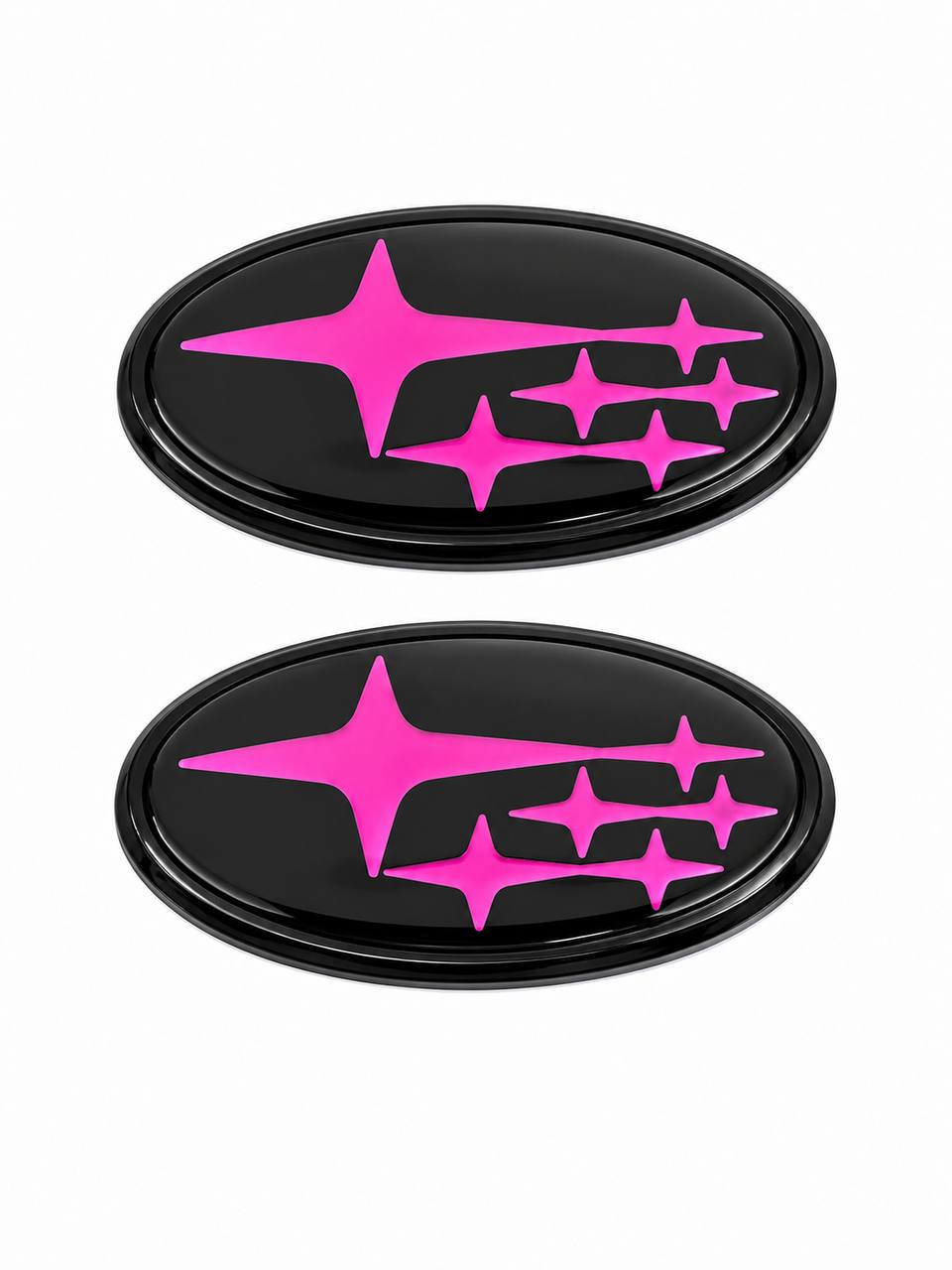 2Pcs Acrylic Car Front Rear Logo Emblem Sticker For Subaru STI XV Impreza BRZ WRX Legacy Outback Auto Hood Trunk Badge Cover 2015/2019