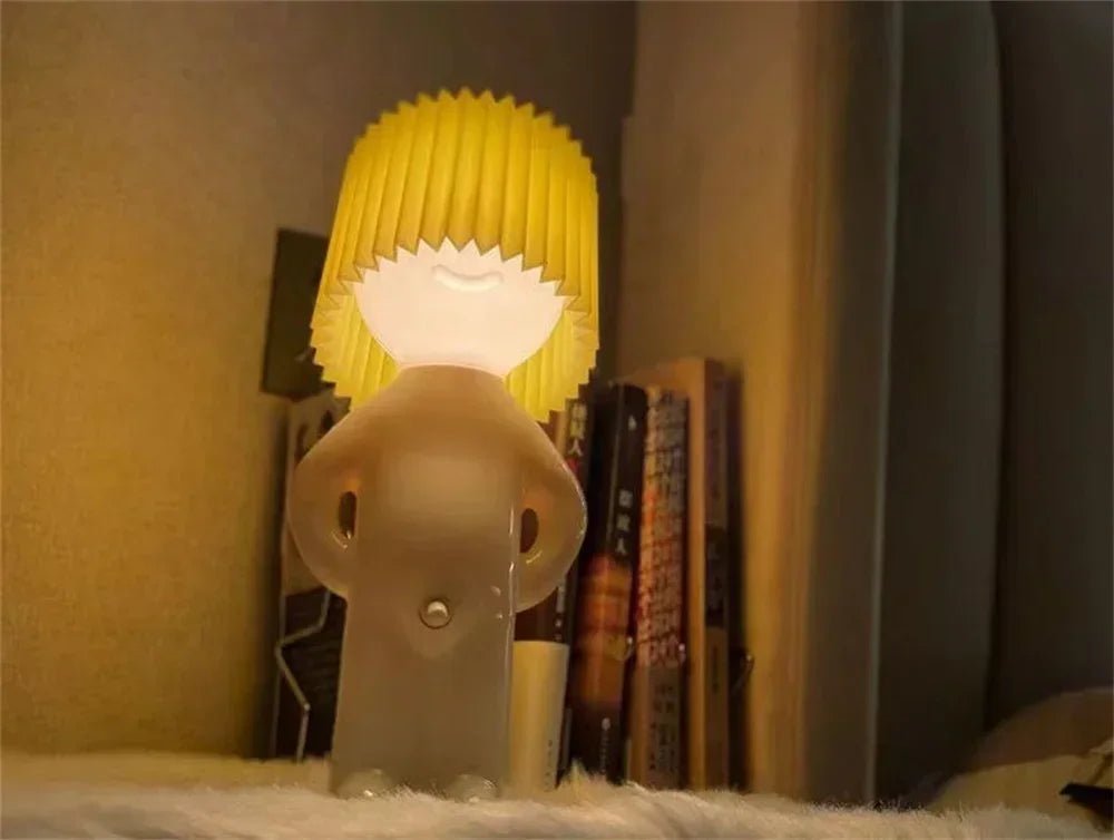 Plug - in Energy - Saving Creative Small Night Light Home Decoration Mr.P A Little Shy Man LED Naughty Boy Lamp Eye Caring - VibraStore