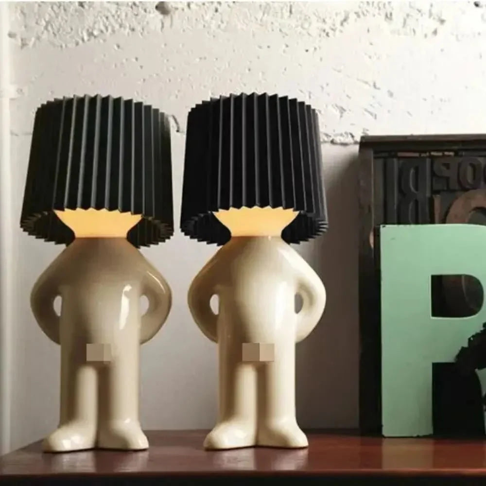 Plug - in Energy - Saving Creative Small Night Light Home Decoration Mr.P A Little Shy Man LED Naughty Boy Lamp Eye Caring - VibraStore