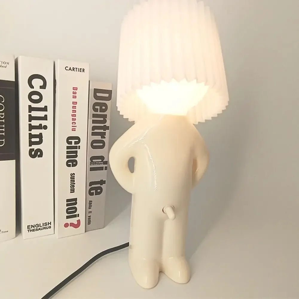Plug - in Energy - Saving Creative Small Night Light Home Decoration Mr.P A Little Shy Man LED Naughty Boy Lamp Eye Caring - VibraStore