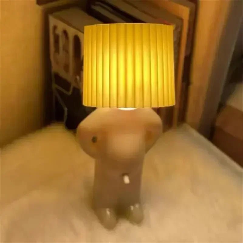 Plug - in Energy - Saving Creative Small Night Light Home Decoration Mr.P A Little Shy Man LED Naughty Boy Lamp Eye Caring - VibraStore