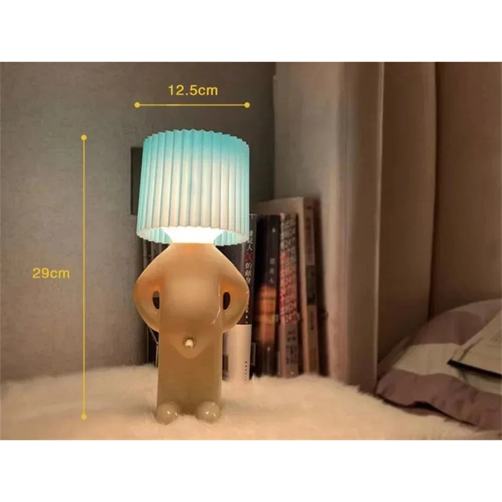 Plug - in Energy - Saving Creative Small Night Light Home Decoration Mr.P A Little Shy Man LED Naughty Boy Lamp Eye Caring - VibraStore