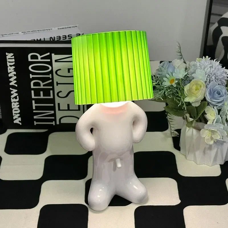 Plug - in Energy - Saving Creative Small Night Light Home Decoration Mr.P A Little Shy Man LED Naughty Boy Lamp Eye Caring - VibraStore
