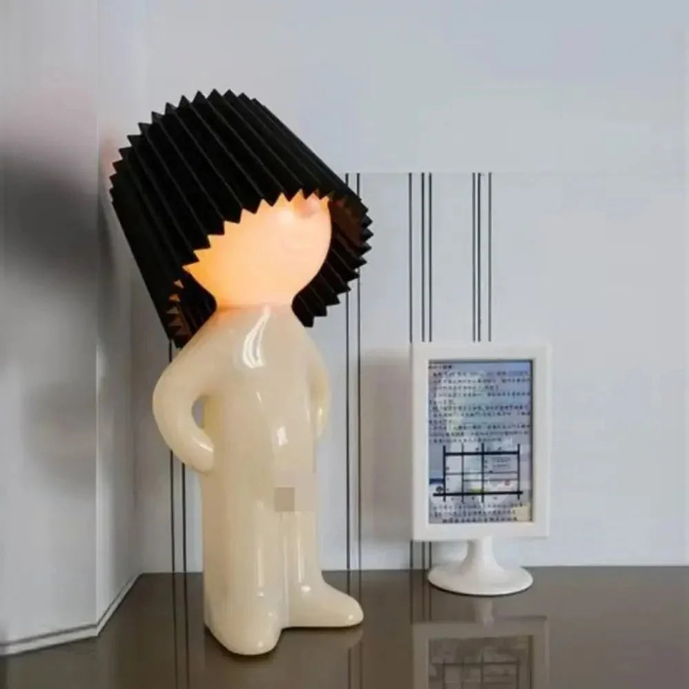 Plug - in Energy - Saving Creative Small Night Light Home Decoration Mr.P A Little Shy Man LED Naughty Boy Lamp Eye Caring - VibraStore