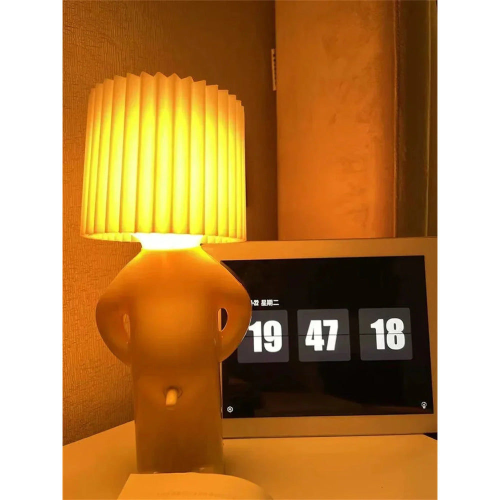 Plug - in Energy - Saving Creative Small Night Light Home Decoration Mr.P A Little Shy Man LED Naughty Boy Lamp Eye Caring - VibraStore