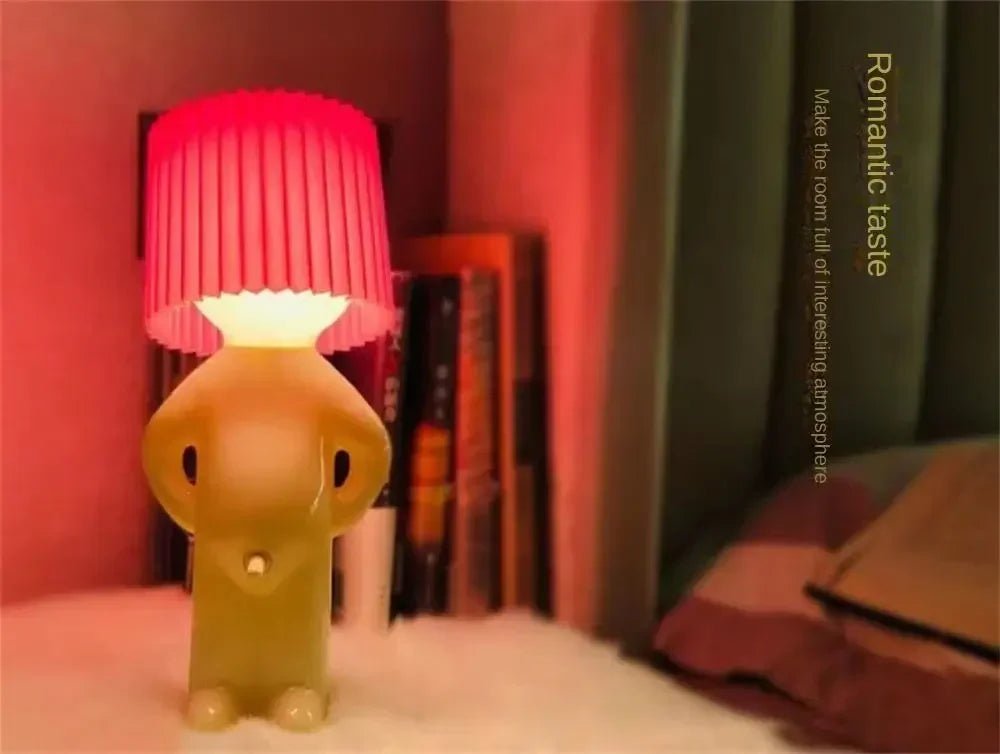 Plug - in Energy - Saving Creative Small Night Light Home Decoration Mr.P A Little Shy Man LED Naughty Boy Lamp Eye Caring - VibraStore