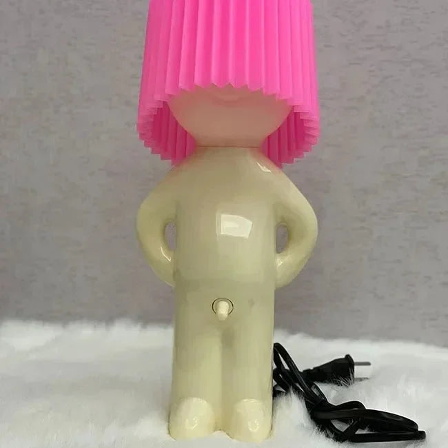 Plug - in Energy - Saving Creative Small Night Light Home Decoration Mr.P A Little Shy Man LED Naughty Boy Lamp Eye Caring - VibraStore