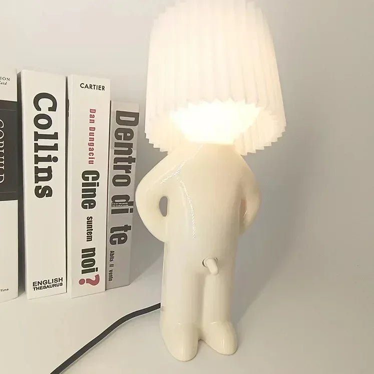 Plug - in Energy - Saving Creative Small Night Light Home Decoration Mr.P A Little Shy Man LED Naughty Boy Lamp Eye Caring - VibraStore