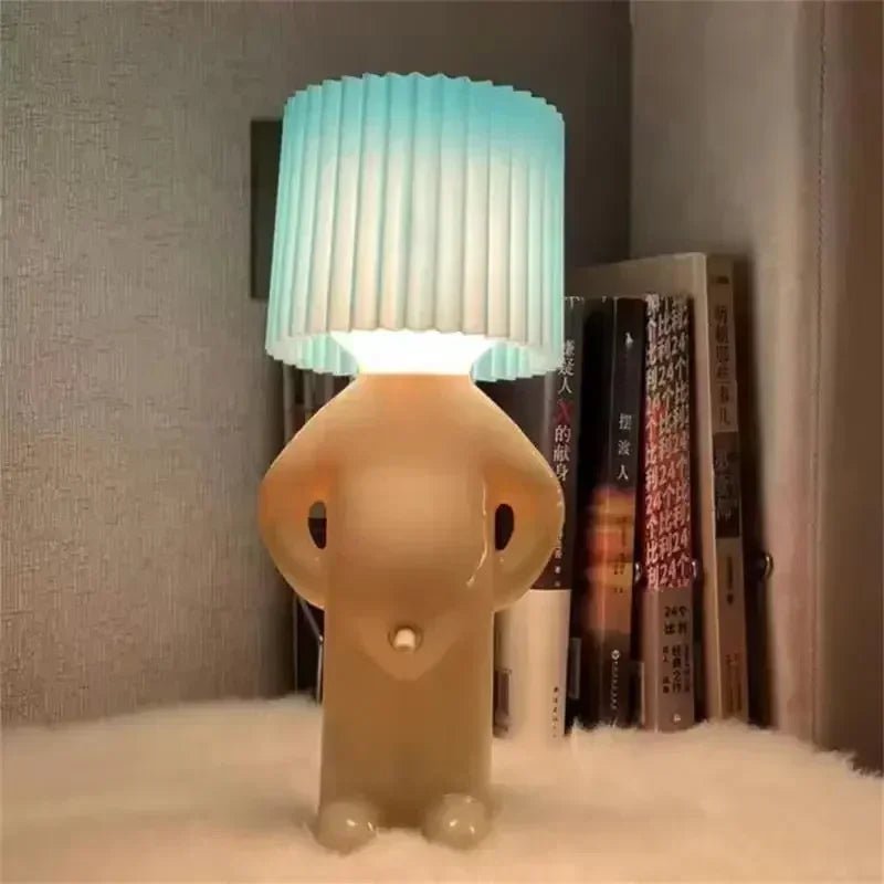 Plug - in Energy - Saving Creative Small Night Light Home Decoration Mr.P A Little Shy Man LED Naughty Boy Lamp Eye Caring - VibraStore
