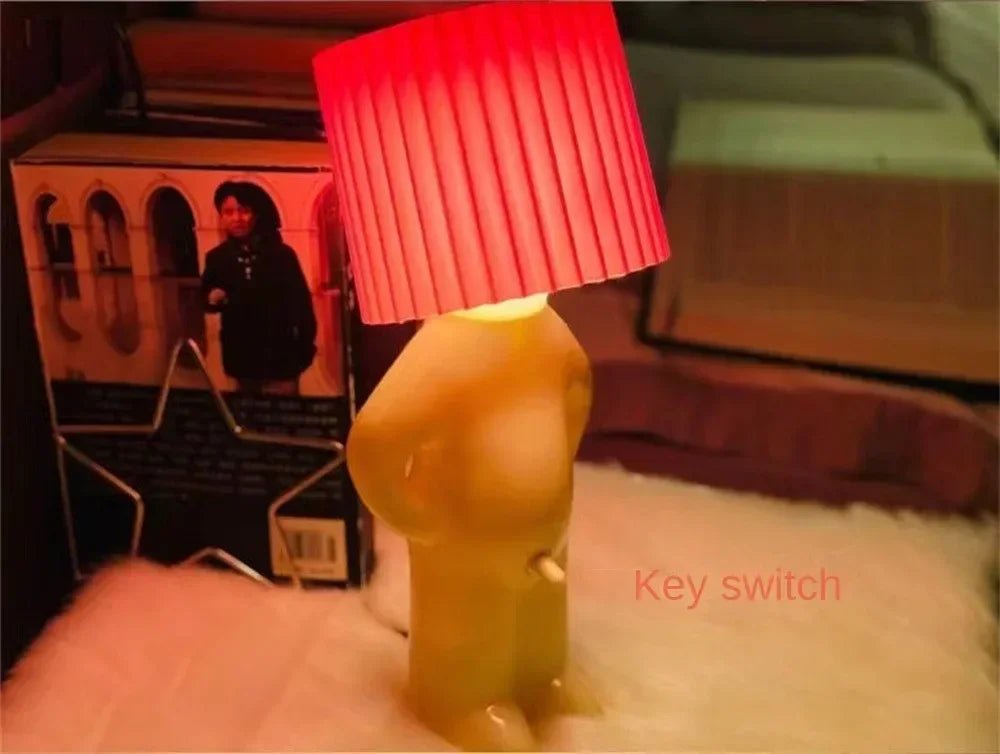 Plug - in Energy - Saving Creative Small Night Light Home Decoration Mr.P A Little Shy Man LED Naughty Boy Lamp Eye Caring - VibraStore
