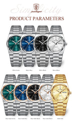 POEDAGAR Fashion Woman Watch Stainless Steel Waterproof Luminous Luxury Ladies Wristwatch Date Week Women's Quartz Watches Reloj - VibraStore