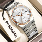 POEDAGAR Fashion Woman Watch Stainless Steel Waterproof Luminous Luxury Ladies Wristwatch Date Week Women's Quartz Watches Reloj - VibraStore