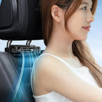 Portable Car Seat Fan 3 Speeds Adjustable Car Headrest Cooling Fan 5V USB Powered Car Rear Backrest Fan Car Interior Accessories - VibraStore