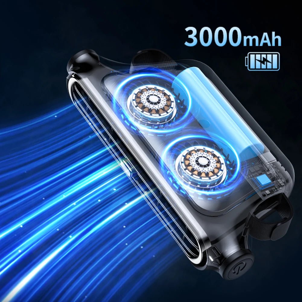 Portable Car Seat Fan 3 Speeds Adjustable Car Headrest Cooling Fan 5V USB Powered Car Rear Backrest Fan Car Interior Accessories - VibraStore