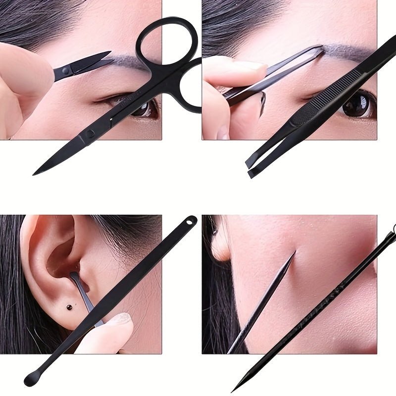 Professional Manicure And Pedicure Set, Nail Clipper Nail Cutter Nail Files Ear Spoon, Beauty Tools Grooming Set with Portable Case, for Nail Care, for Household And Travel - VibraStore