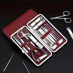 Professional Manicure And Pedicure Set, Nail Clipper Nail Cutter Nail Files Ear Spoon, Beauty Tools Grooming Set with Portable Case, for Nail Care, for Household And Travel - VibraStore