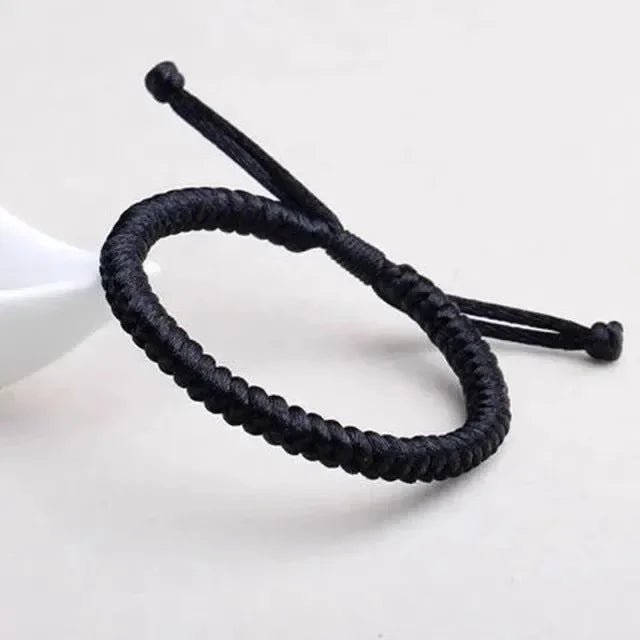 Pulseras trenzadas de cuerda roja de la suerte para mujer, pulseras de hilo ajustable, nudos tejidos a mano, regalo de joyería, 2024 - VibraStore