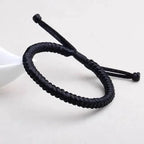 Pulseras trenzadas de cuerda roja de la suerte para mujer, pulseras de hilo ajustable, nudos tejidos a mano, regalo de joyería, 2024 - VibraStore