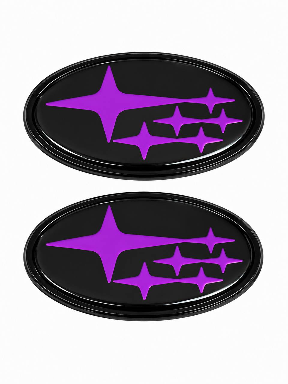 2Pcs Acrylic Car Front Rear Logo Emblem Sticker For Subaru STI XV Impreza BRZ WRX Legacy Outback Auto Hood Trunk Badge Cover 2015/2019