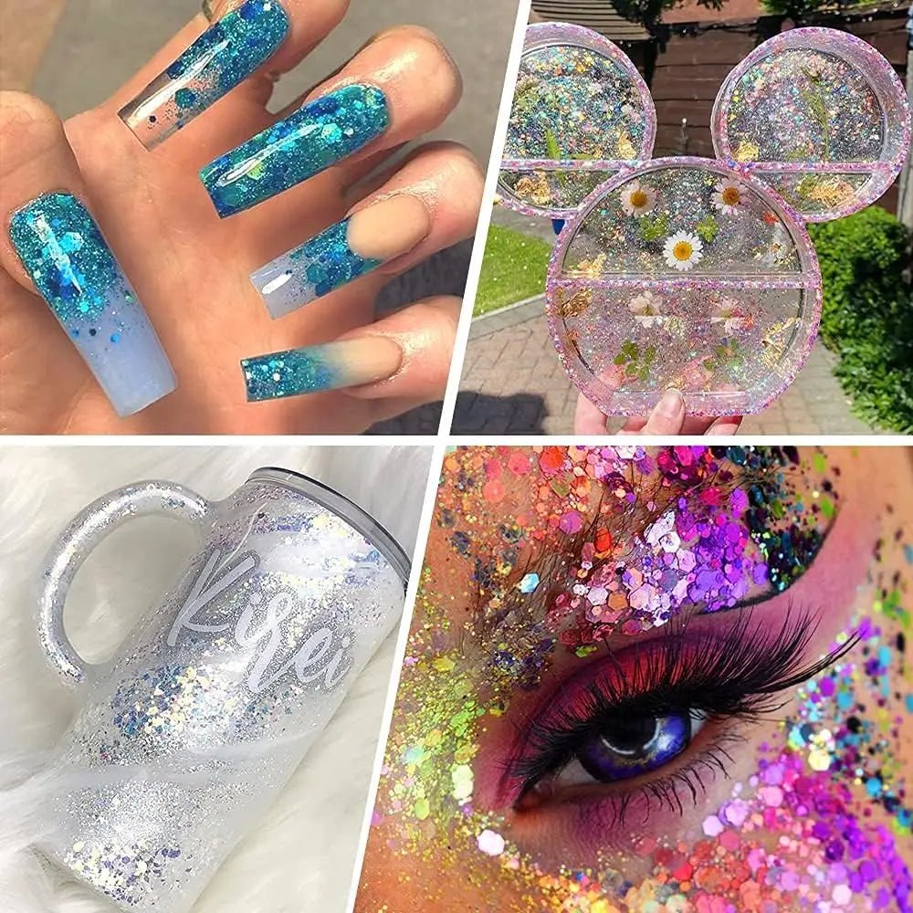 Purpurina facial brillante para manualidades, 32 colores. - VibraStore