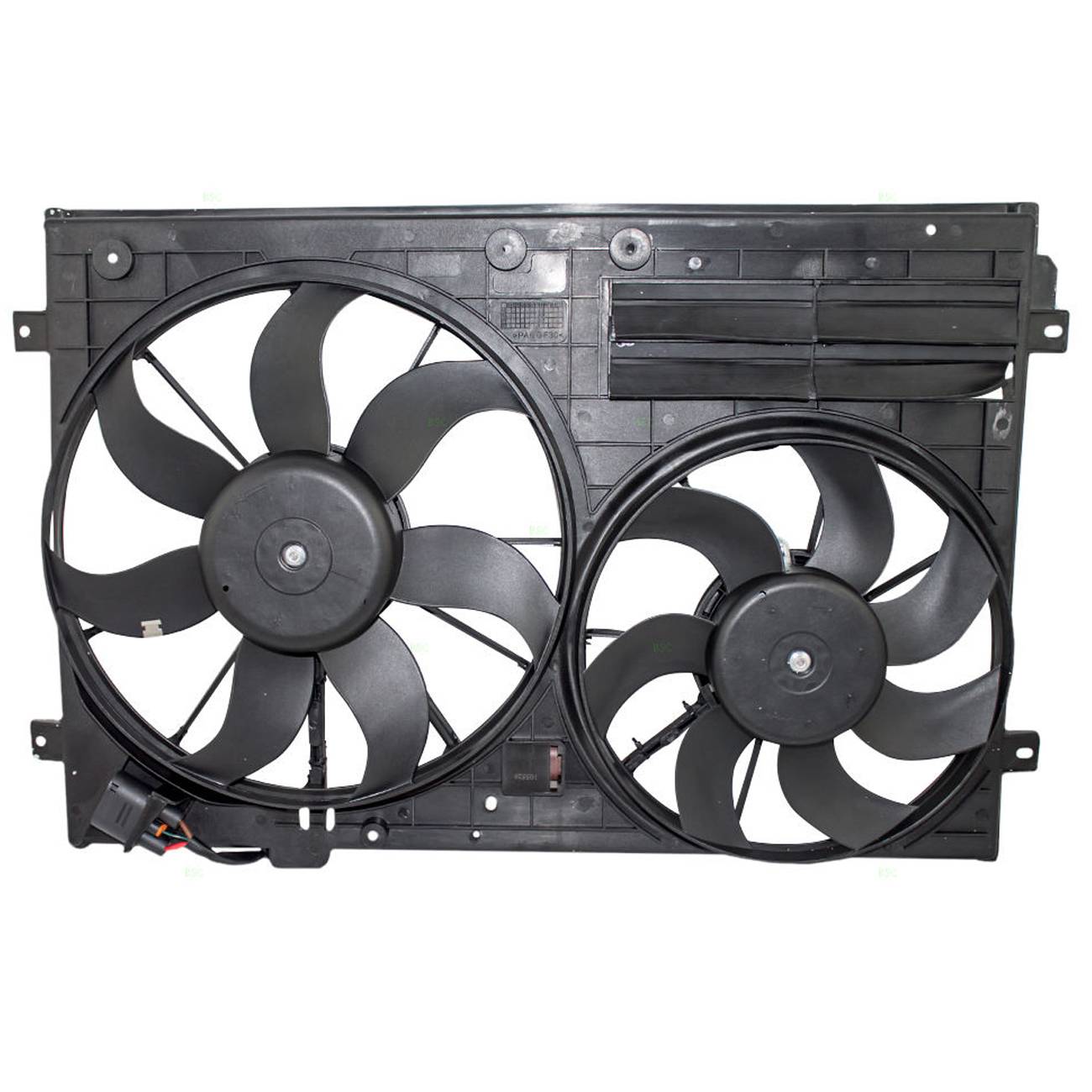Radiator Cooling Fan Assembly For VW Golf Jetta CC Eos Passat Tiguan 1K0121205AJ - VibraStore