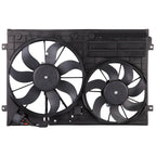 Radiator Cooling Fan Assembly For VW Golf Jetta CC Eos Passat Tiguan 1K0121205AJ - VibraStore