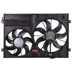 Radiator Cooling Fan Assembly For VW Golf Jetta CC Eos Passat Tiguan 1K0121205AJ - VibraStore