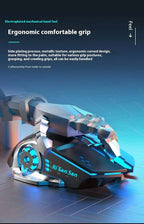 Rechargeable Wireless Mouse Gaming Computer Silent Bluetooth Mouse USB Mechanical E - Sports Backlight PC Gamer Mouse For Computer - VibraStore