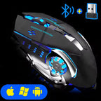 Rechargeable Wireless Mouse Gaming Computer Silent Bluetooth Mouse USB Mechanical E - Sports Backlight PC Gamer Mouse For Computer - VibraStore