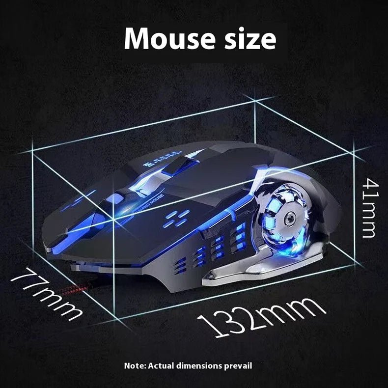 Rechargeable Wireless Mouse Gaming Computer Silent Bluetooth Mouse USB Mechanical E - Sports Backlight PC Gamer Mouse For Computer - VibraStore