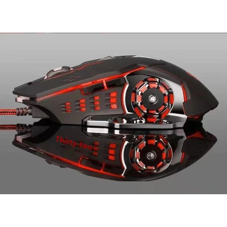 Rechargeable Wireless Mouse Gaming Computer Silent Bluetooth Mouse USB Mechanical E - Sports Backlight PC Gamer Mouse For Computer - VibraStore