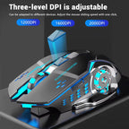 Rechargeable Wireless Mouse Gaming Computer Silent Bluetooth Mouse USB Mechanical E - Sports Backlight PC Gamer Mouse For Computer - VibraStore