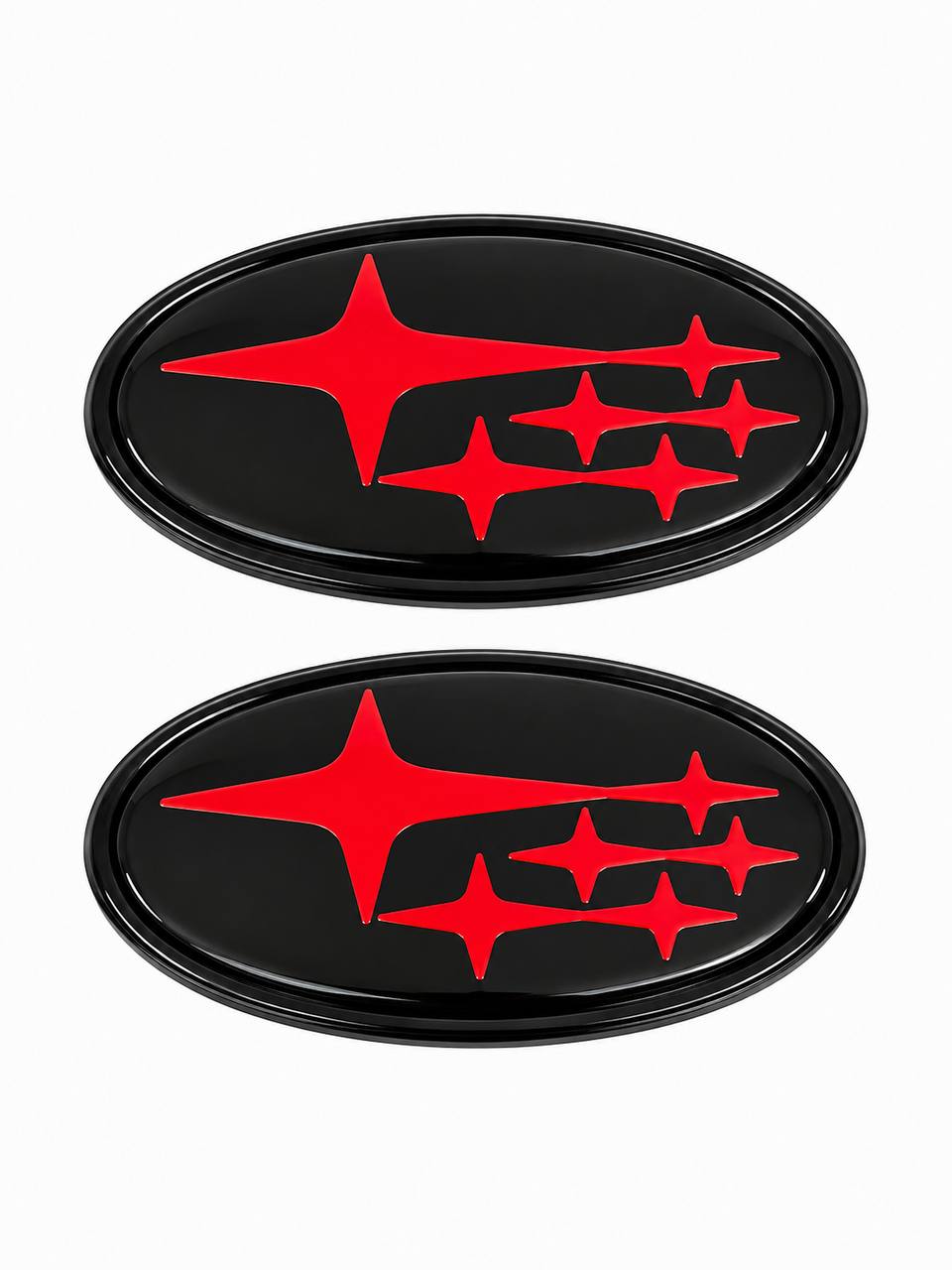 2Pcs Acrylic Car Front Rear Logo Emblem Sticker For Subaru STI XV Impreza BRZ WRX Legacy Outback Auto Hood Trunk Badge Cover 2015/2019
