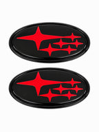 2Pcs Acrylic Car Front Rear Logo Emblem Sticker For Subaru STI XV Impreza BRZ WRX Legacy Outback Auto Hood Trunk Badge Cover 2015/2019