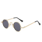 Retro Hip Hop Sunglasses Small Frame Round - VibraStore