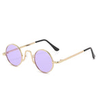 Retro Hip Hop Sunglasses Small Frame Round - VibraStore