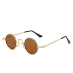 Retro Hip Hop Sunglasses Small Frame Round - VibraStore