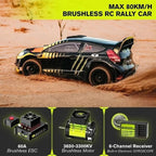 RLAARLO 1/10 Brushless Carbon Fiber RC Drift Cars for Adults with Gyro, Max 50 mph Fast RC Rally Car, 2.4Ghz - VibraStore