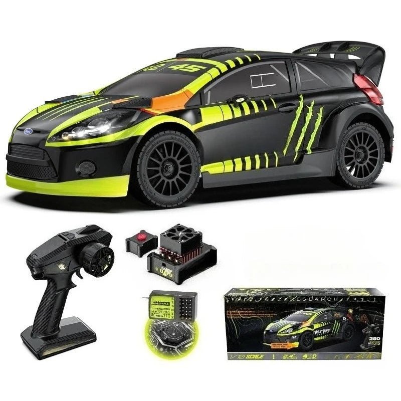 RLAARLO 1/10 Brushless Carbon Fiber RC Drift Cars for Adults with Gyro, Max 50 mph Fast RC Rally Car, 2.4Ghz - VibraStore