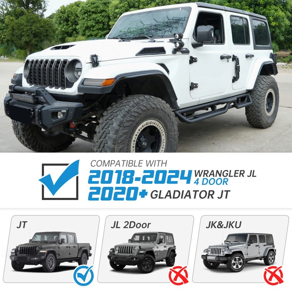 Running Boards Compatible With Wrangler JL - VibraStore