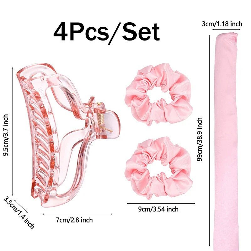 Safe Soft Wireless DIY Hair Styling Device Cordless Heatless One - Product Hair Straightener and Curler Beauty Hair Curlers - VibraStore