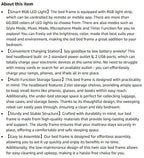 Satifur Full/Queen Size Bed Frame with LED Light and Charging Station, Wood Storage Headboard with 2 - Tier Shelves,Metal Platform - VibraStore